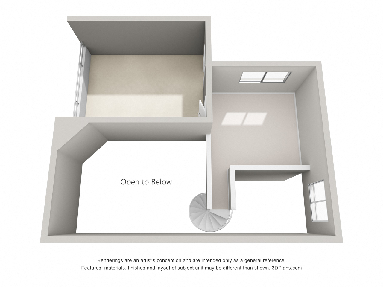 1BR 1BA plus loft - Plan A at Toluca Lofts, Toluca Lake, CA